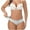 White, variant on Ruimatai Women's Low Rise Underwear Soft Breathable Panties Comfortable Lace Trim Solid Color Briefs Polyester