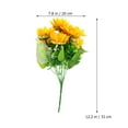 thumbnail image 6 of Shuliwen 30cm Realistic Sunflower Bunch 7-Bifurcation Artificial Sunflower Floral Arrangement Faux Sunflower Bouquet for Home Decoration Wedding Decor, 6 of 9