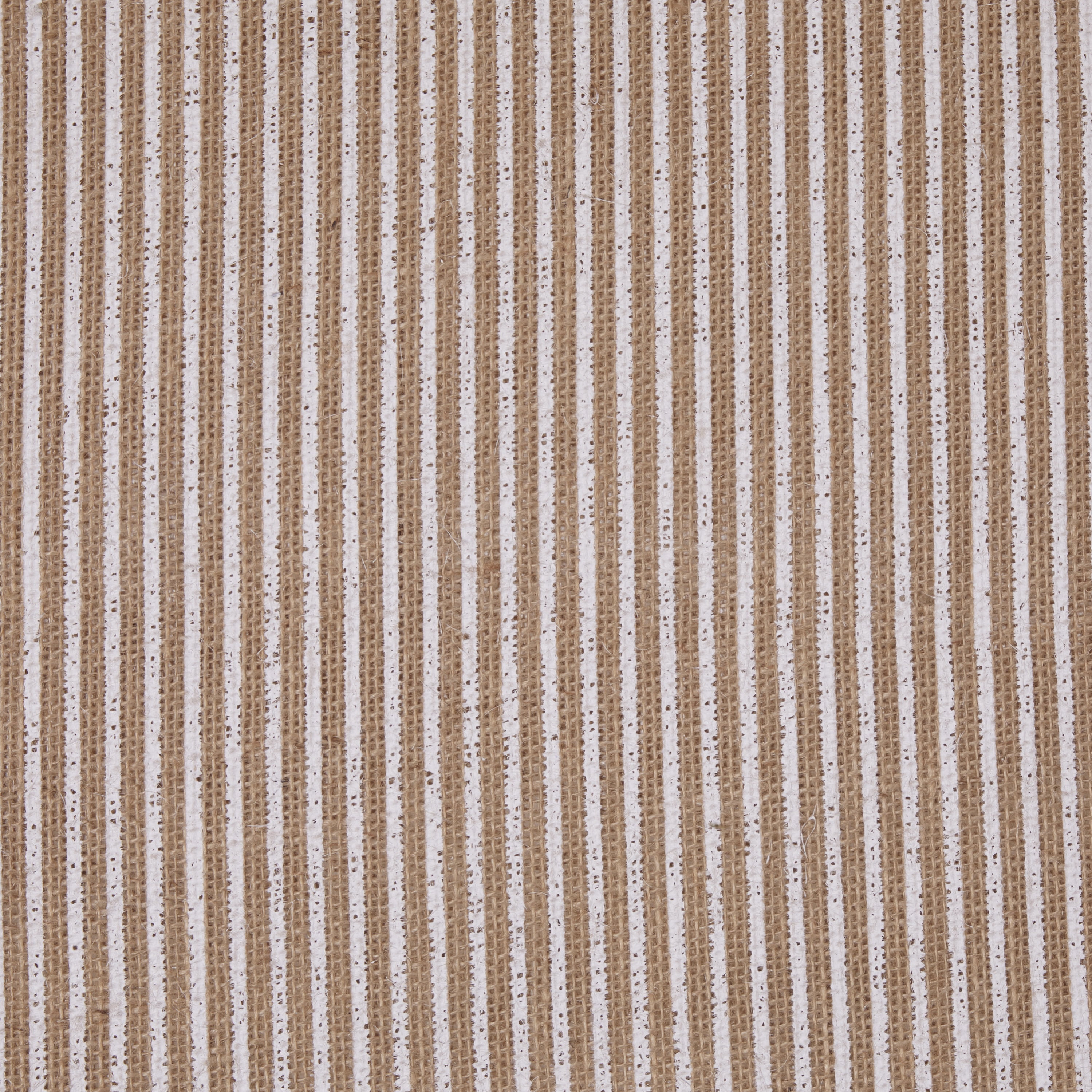 (2 pack) Love, Laugh, Craft Jute Burlap Precut Fabric, 46"W x 2-Yards, White Screenprint Stripe