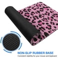 thumbnail image 6 of Long Mouse Pads for Desk,Pink and Black Of Leopard Print Desk Mats on Top Of Desks, Desk Mouse Pad Extra Large with 3mm Non-Slip Base and Stitched Edge for Gaming,Office,Work,Home 47.3"x23.6", 6 of 6