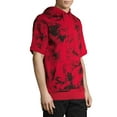 thumbnail image 2 of No Boundaries Men's and Big Men's Tie Dye Short Sleeve Hoodie, up to Size 5XL, 2 of 6
