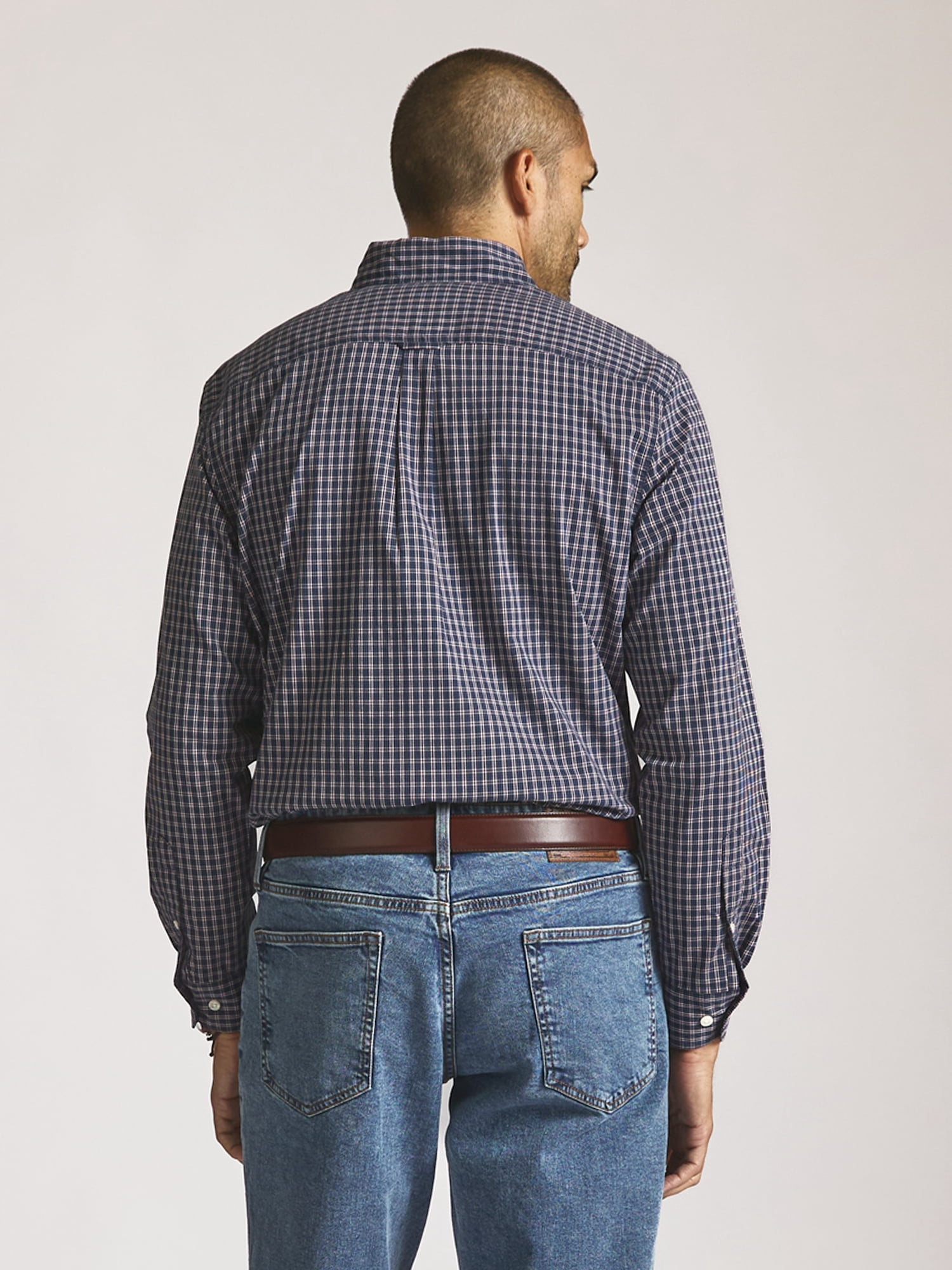 Chaps Men’s and Big Men’s Easy Care Long Sleeve Shirt, Sizes S–2XL