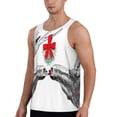 thumbnail image 2 of KLL Moose Kissing Under Mistletoe Print Men's Muscle Gym Workout Stringer Tank Tops Bodybuilding Fitness T-Shirts Tank Tops Men-Medium, 2 of 7
