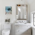 thumbnail image 5 of Modern Artwork for Your Home 12x16 Framed Pictures & Rustic 'God Says You Are' Painting Prints on Ocean Nautical Canvas Wall Art, Coastal Seashell Wall Decor for Bathroom, Living Room, Bedroom, 5 of 7
