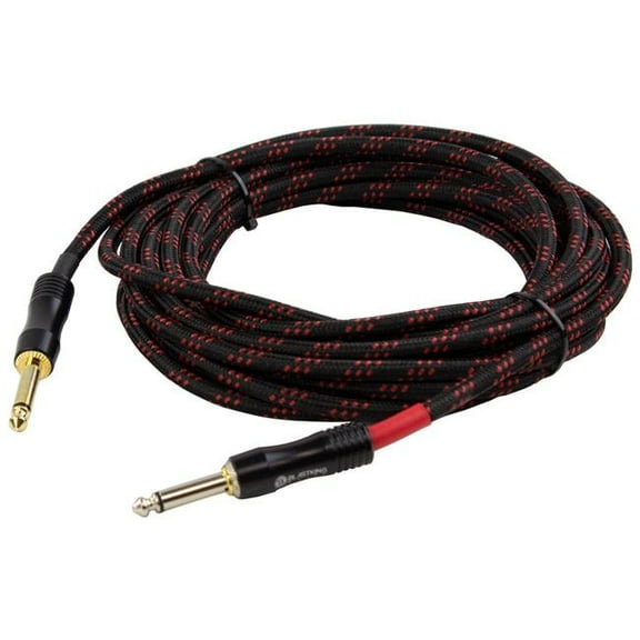 Blastking CGTR-20BR 20 ft. Noiseless Guitar Cable - Black & Red