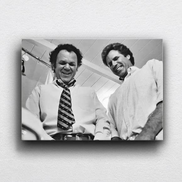 Black and White Wall Art Step Brothers - Sword Fight Print Poster Wall Art Canvas Artwork Bathroom Wall Decor Art Prints Picture Home Decoration With Inner Frame