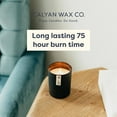 thumbnail image 7 of Calyan Wax Soy Wax Candle, Evergreen & Eucalyptus Scented Candle for The Home , Premium Candle with Essential Oils , 10.2 oz 50 Hour Burn Time , Soy Candle in Matte Black Jar, Gift for Men Evergreen / Eucalyptus, 7 of 7