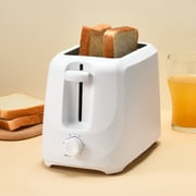 Mainstays 2-Slice Toaster with 6 Shade Settings and Removable Crumb Tray, Arctic White
