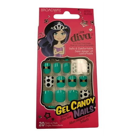 Kiss Broadway Little Diva Gel Candy Nails Press on Kids Nails BLDG02