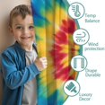 thumbnail image 3 of Blackout Kids Curtains,Rainbow Tie Dye Mandala Pattern Childrens Insulated Curtains Set Of 2,Bedroom Essentials,Toddler Room Decor 42"x54", 3 of 5