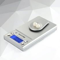 Digital Jewelry Scale with 0.001g Precision for Weighing Silver Color Plastic Small and Compact Design 10g Capacity
