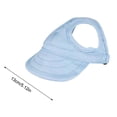 thumbnail image 3 of Dog Baseball Cap, Dog Sun Hat,Breathable Lightweight Design, Secure Adjustable Chin, Quick-Dry Fabric Reinforced Brim Small Medium Large Dogs Light Blue, 3 of 6