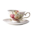 thumbnail image 4 of Juego de taza y platillo de café de cerámica romántica con asa antideslizante, versátil, 180 ml, ideal como regalo de inauguración., 4 of 9