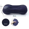 thumbnail image 3 of Almohada de siesta en forma de U para aliviar la columna cervical en avión, almohada de viaje inflable con aire, cojín para el cuello en avión, 3 of 5