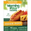 MorningStar Farms Original Meatless Hot Dogs, Vegan Plant Based Protein, 8.4 oz, 6 Count (Frozen)