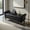 Black, variant on Demi Bonn Solid Wood Leg Storage Ottoman Bench, 500 lb Capacity, Button-Tufted Faux Leather Footstool with Safety Slow-Close Hinge for Bedroom, Entryway & Living Room, Black