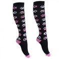 thumbnail image 4 of Calcetines Deportivos de Compresión pa Mujer, Dolor, Fatiga, Rigidez, Dolor Negro rosa Yinane Calcetines de compresión, 4 of 6