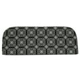 thumbnail image 3 of Outdoor Decor Ebony Medallion Print Bench Seat Cushion 48 x 18 in Black, 3 of 4