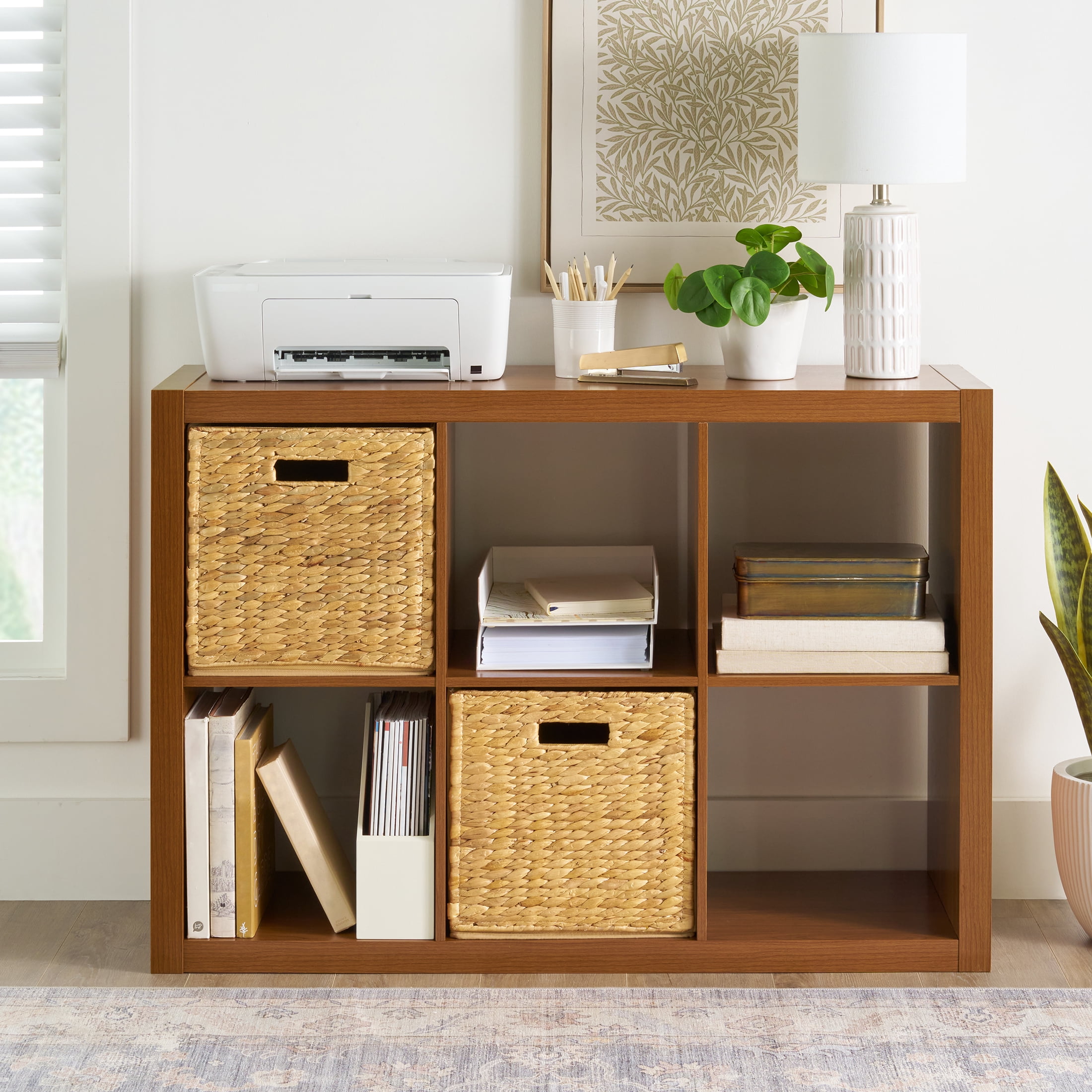 Better Homes & Gardens 6 Cube Storage Organizer, Acorn