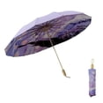 thumbnail image 1 of Sombrilla Paraguas Armazón Fibra Doble Capa Diseños Modernos violeta, 1 of 11