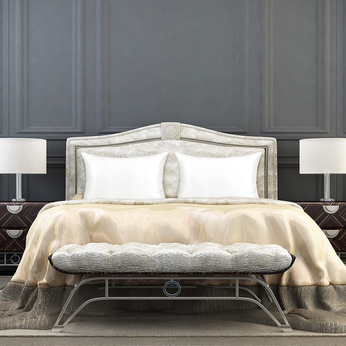 Silk Pillowcase Both Side Silk For Hair And Skin Natural Undyed White Standard