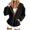 New-Black, variant on PNTUTB Outerwear for Women Drawstring Hooded Full Zip Long Sleeve Coat Solid Color Casual Loose Comfort Daily Athletic Fall Winter Coat with Pockets
