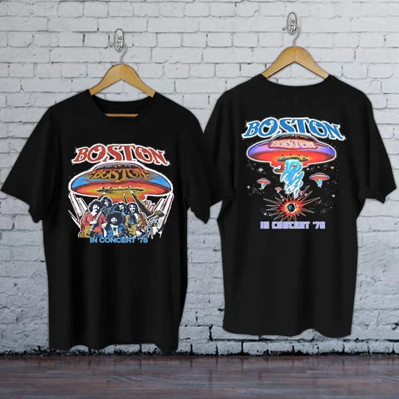 1978 BOSTON Vintage Style Concert Tour Rock Band Tee T-shirt