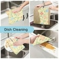thumbnail image 2 of Yayeee 6 Pack Kitchen Dish Cloths for Washing Dishes Soft Absorbent Microfiber Towels, Colorful Flower, 2 of 9