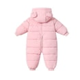 thumbnail image 6 of Maxcozy Baby Girls Boys Heaveyweight Winter Snowsuit Jumpsuit Hooded Down Coat Cotton-Padded Romper, 6 of 10