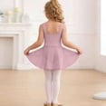 thumbnail image 5 of Busydd Dance Dresses for Girls 3-15 Years Casual Round Neck Sleeveless Girls' Dresses Solid Color Girls Clothes for Dance Gymnastics 5-6 Years, 5 of 7