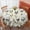Rooster And Flower, variant on Rooster and Name Beige Pattern Round Tablecloth 60"x60", Wrinkle Resistant Wipeable Table Cover for Kitchen Dining Room Picnic Patio and Party