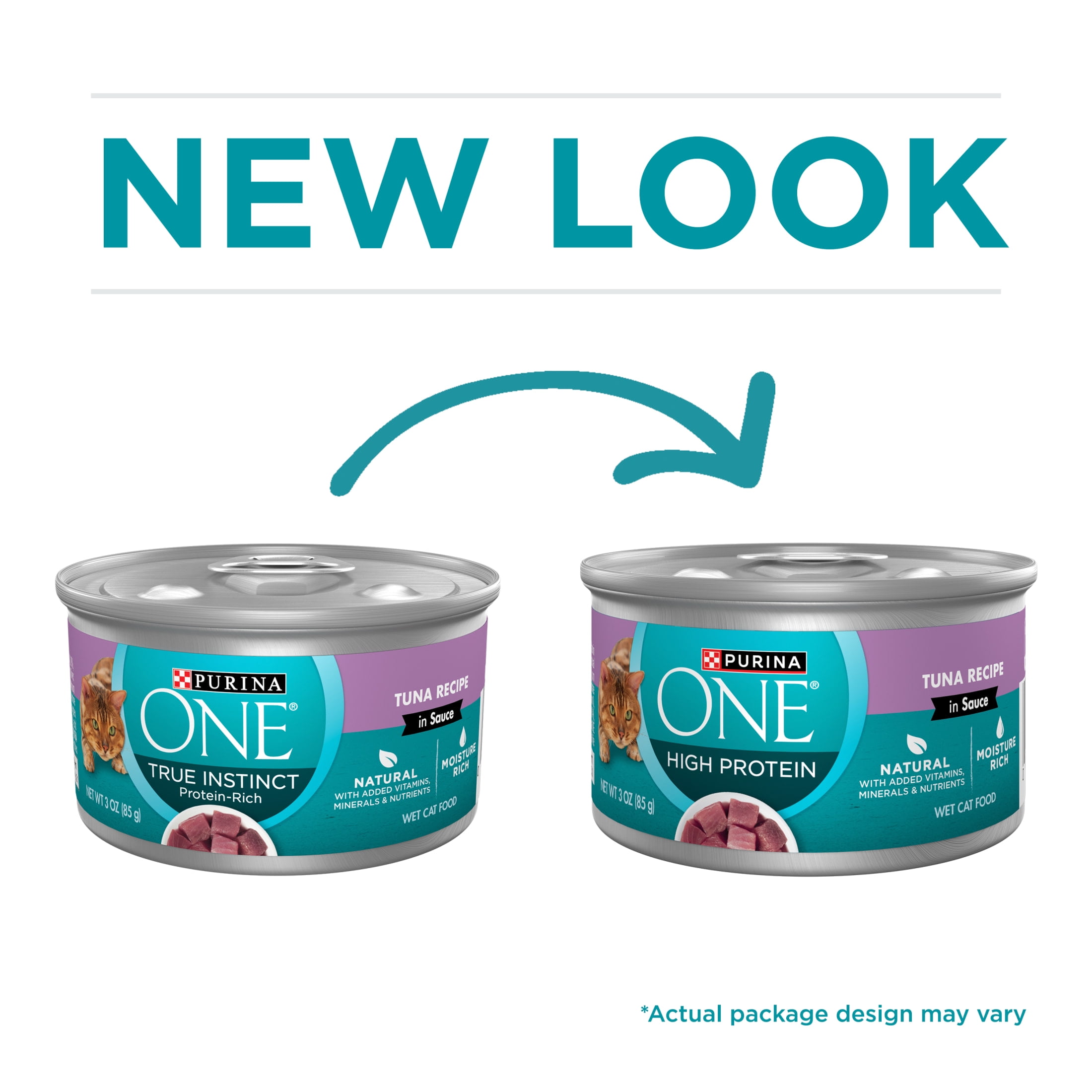 Purina ONE Natural, High Protein Wet Cat Food, Tuna Recipe in Sauce