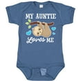 thumbnail image 3 of Inktastic My Auntie Loves Me with Sloth and Hearts Boys or Girls Baby Bodysuit, 3 of 5