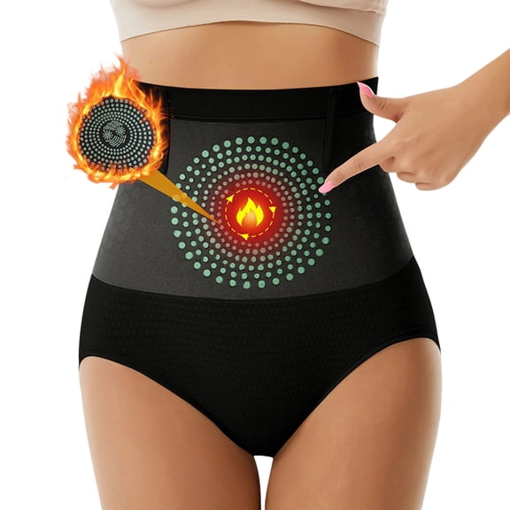 Giftesty Womens Tummy Control Shaping Underwear High Waist, Thermal Slimming Shapewear Briefs, Tummy Tuck Compression Panties