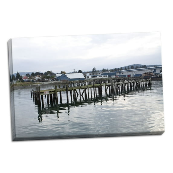Gango Home Decor Unsafe Dock by Dana Styber (Ready to Hang); One 36x24in Hand-Stretched Canvas