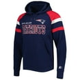 thumbnail image 2 of Men's Starter Navy New England Patriots Draft Fleece Raglan Pullover Hoodie, 2 of 3