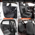 thumbnail image 6 of DIKSOAKR Car Seat Cover for Subaru Crosstrek 2016-2025 2026 Cooling Waterproof Leather Seat Covers Seat Protector Compatible Airbag Grey,Front Set( 2 Seats), 6 of 7