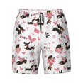 thumbnail image 4 of Lsque Mens Swim Trunks Dachshund Dog Puppy Pattern - Bathing Suit Compression Liner - Beach Swim Shorts Swimwear - (S-3XL) - Stretch Quick Dry -3X-Large, 4 of 9