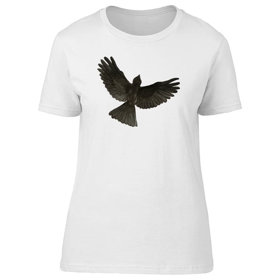 Black Bird Watercolor T-Shirt Men -Image by Shutterstock, Male x-Large