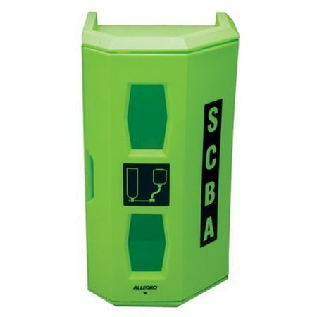 Allegro Single - Scba Single Wall Case -Hi-Viz Green