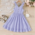 thumbnail image 6 of XXWXYD Girls Sweet Holiday Dress Spring Summer Autumn Comfortable Fashionable Ruffle Design Casual Party Outfit Soft Cotton, 6 of 8