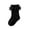 Black, variant on Dweltoz 2 pairs Girls Ruffle Socks Toddler Lace Frilly Dress Socks with Big Ruffles Cute Princess Style Cotton Crew Socks for Little Kids Girls 0-10 Years