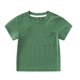 thumbnail image 2 of Playeras Hombre Algodon Camisetas Unisex Para Niños Y Niñas, Básicas, De Manga Corta, De Color Liso, Con Bolsillo Y Cuello Redondo, 2 of 4