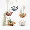 thumbnail image 3 of MesaSe Creative PU Leather Hanging Flower Pot Display Holder with Woven Rope Plant Shelf Planter Decoration, 3 of 10