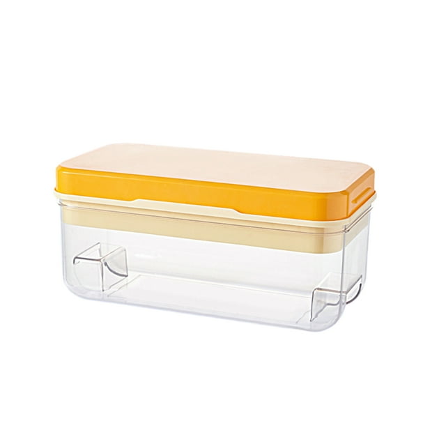 fastboy PP Ice-cube Mold Reusable 32 Grid Replacement Home Kitchen Bar Club Ice-cream Chocolate Tray Molding Tool Accessories Yellow 1 Layer