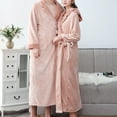 thumbnail image 2 of YUNAFFT Clearance Pajamas For Women Plus Size Fire Sale Adult 's Home Wear Flannel Nightgown Long Coral Velvet Bathrobe, 2 of 5