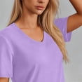 thumbnail image 6 of Hilenly Women's Workout Tops Short Sleeve UPF 50+ Athletic Shirts Quick Dry V Neck T-Shirt Gym Running Tee, 6 of 8