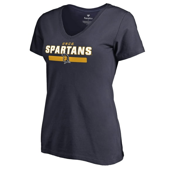 Women's Navy UNCG Spartans Team Strong T-Shirt