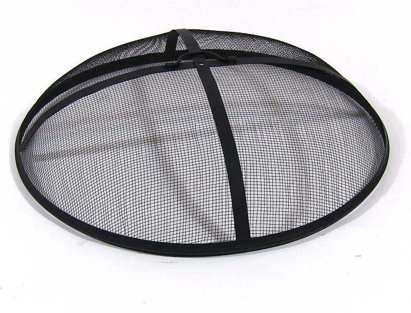 Sunnydaze Fire Pit Spark Screen Cover, Outdoor Round Firepit Lid