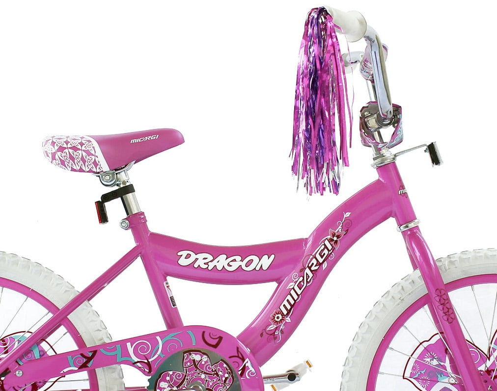 Wonder Wheels 20 In. Girl's BMX S-Type Frame Bicycle Coaster Brake One Piece Crank Pink Rims White Tire Kid's Bike – Pink